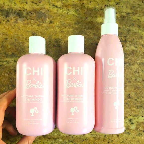 CHI Hair Chi X Barbie Shampoo Conditioner And Heat Protectant Gift